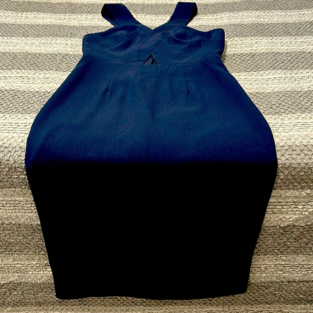 BCBGeneration strap dress for girls and young women. It’s size 6. Dark Blue.
